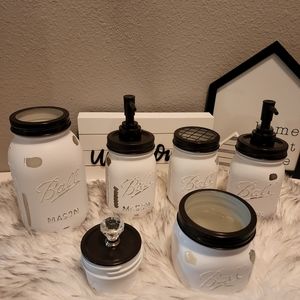 New Bathroom mason jar decor